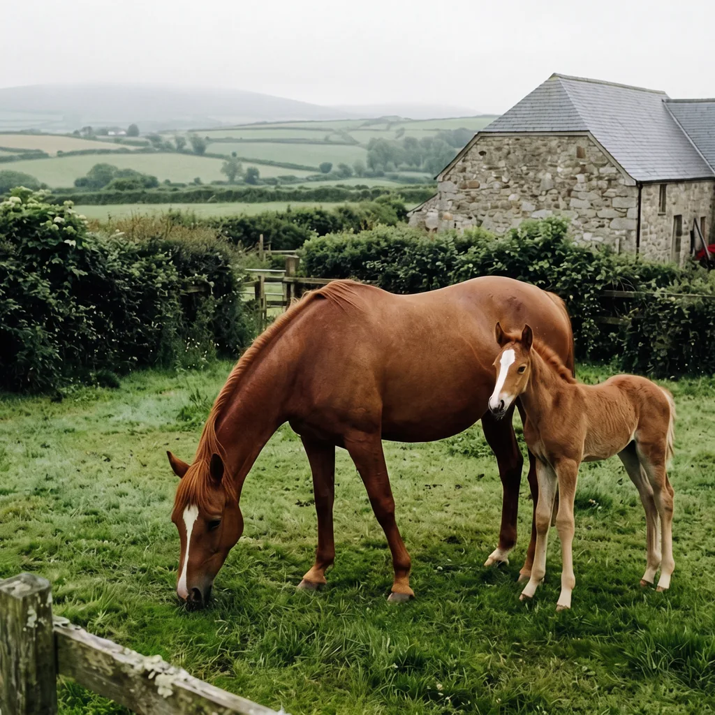 Élevage de chevaux au Élevage DPM, Compreignac