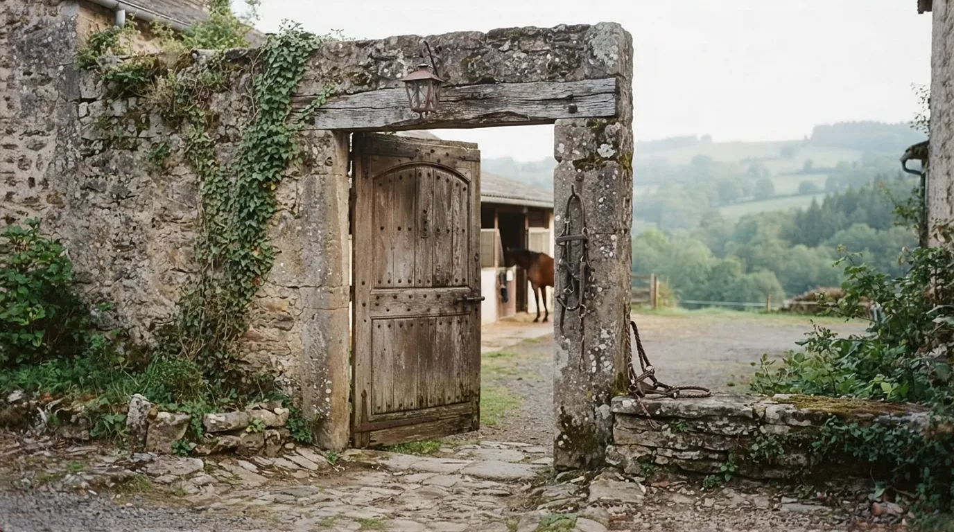 Entrée du Élevage DPM, centre équestre à Compreignac