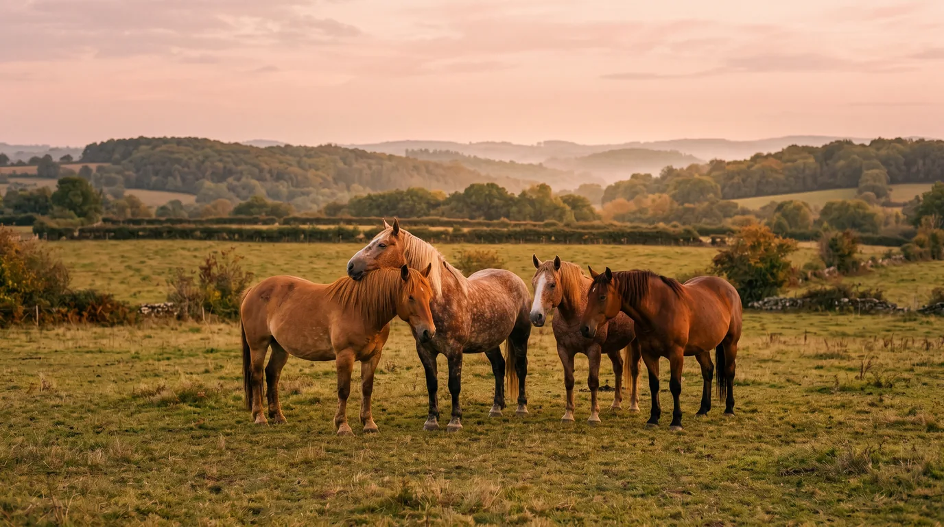 Les chevaux du Élevage DPM en liberté, Haute-Vienne